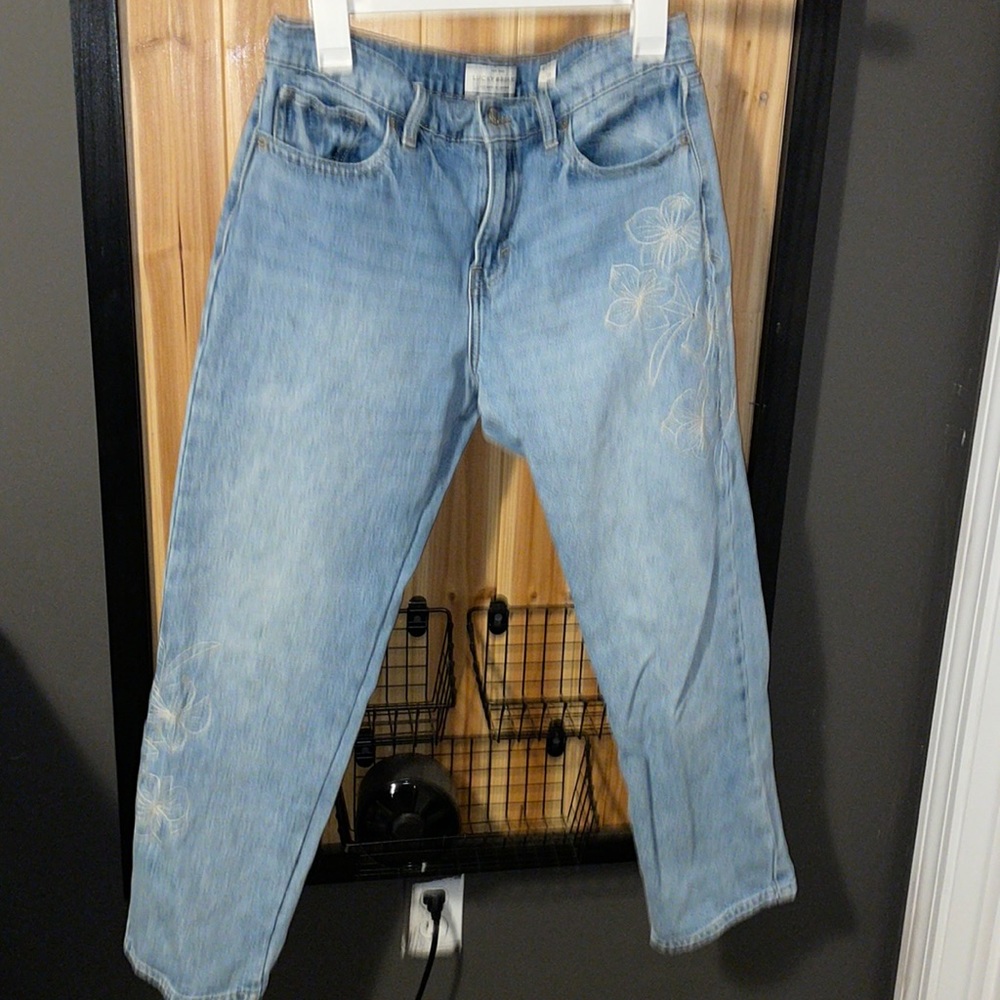 Lucky brand sienna slim boyfriend flower design